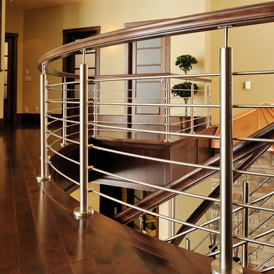 Rod Bar Steel Balcony Railings, trilho interno da escada para o terraço da plataforma do apartamento