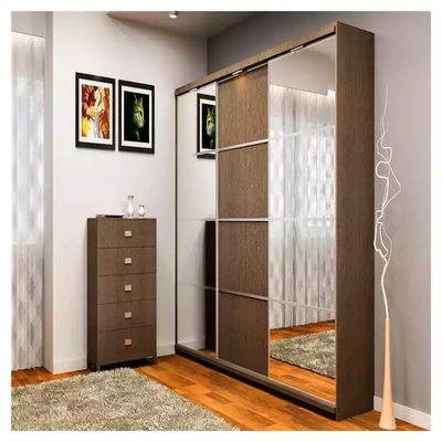 Vestuários modernos do quarto da madeira maciça, vestuário personalizado mobília do quarto