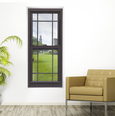 Estilo vertical deslizante dobro de Hung Sash Aluminum Up Down Windows