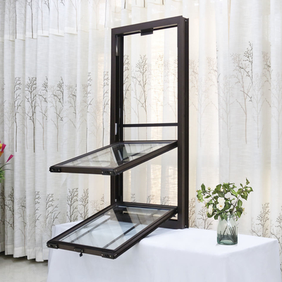 Estilo vertical deslizante dobro de Hung Sash Aluminum Up Down Windows