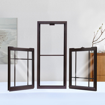 Estilo vertical deslizante dobro de Hung Sash Aluminum Up Down Windows