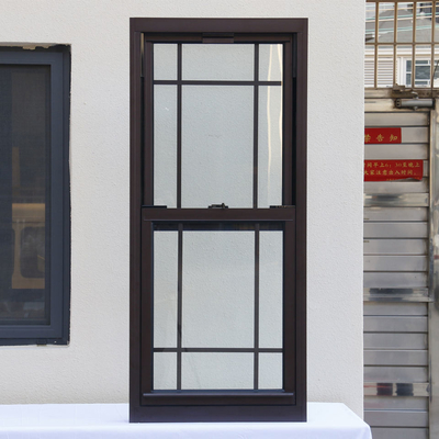 Estilo vertical deslizante dobro de Hung Sash Aluminum Up Down Windows