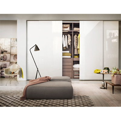 Quarto feito sob encomenda do vestuário da porta deslizante da parte alta moderna da mobília