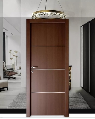 Porta impermeável composta personalizada do PVC de WPC para o quarto interno