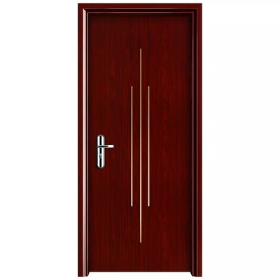 PVC de madeira personalizado impermeável WPC da porta da sala da madeira compensada interno