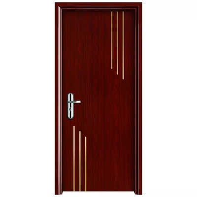 PVC de madeira personalizado impermeável WPC da porta da sala da madeira compensada interno