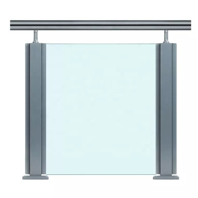 Corrimão de vidro laminados modernos do balcão, cargo de aço inoxidável da balaustrada de vidro