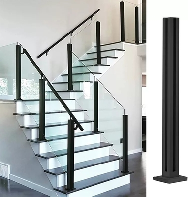 Corrimão de vidro laminados modernos do balcão, cargo de aço inoxidável da balaustrada de vidro