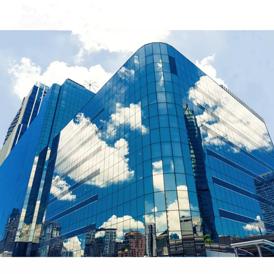 Parede exterior à prova d'água de construção, parede de cortina de vidro duplo de alumínio