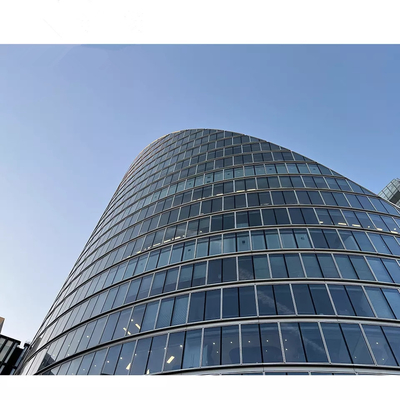 Parede exterior à prova d'água de construção, parede de cortina de vidro duplo de alumínio