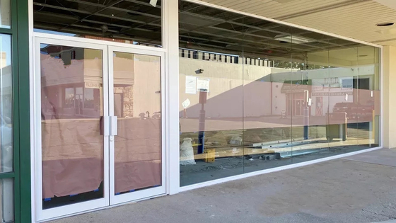 Unidade externa de janela de alumínio à prova d'água parede cortina de vidro 12A 5mm