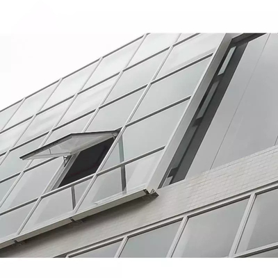 Painéis de fachada de construção de parede cortina de vidro duplo com moldura de alumínio