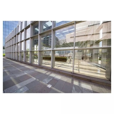 Moldura exposta Revestimento de alumínio Parede cortina Vidro transparente