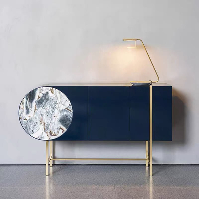 Armário de banheiro de design luxuoso personalizado em aço inoxidável italiano