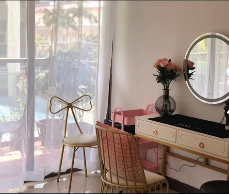Conjunto de quarto com móveis espelhados clássicos modernos, penteadeira com acabamento em melamina
