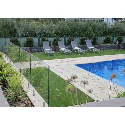 Corrimões de balaustrada de deck de piscina, balaustrada de vidro temperado/laminado sem moldura