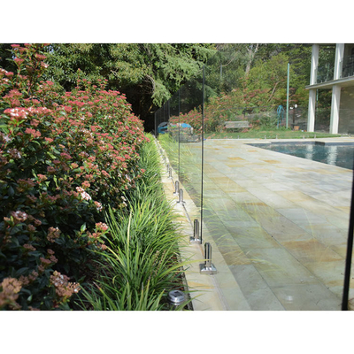 Corrimões de balaustrada de deck de piscina, balaustrada de vidro temperado/laminado sem moldura