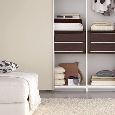 Guarda-roupa de quarto à prova d'água alto brilho personalizado acrílico / UV / laca