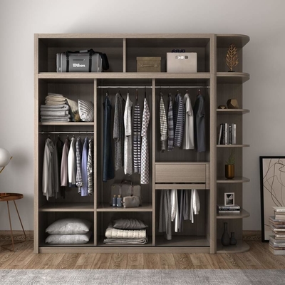 Armário porta de correr portátil guarda-roupa closet luxo moderno