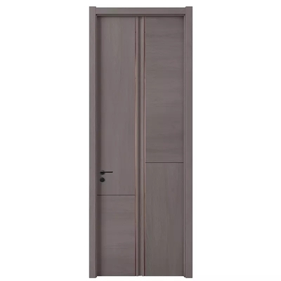 Porta de banheiro à prova d'água para sala interna Design moderno de painel de madeira