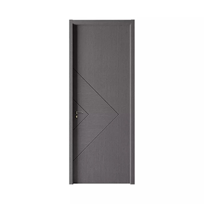 Design de painel de madeira embutida quarto moderno porta de madeira dura à prova d'água à prova de som