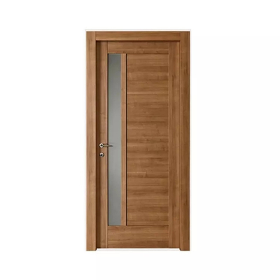 Porta de madeira interior moderna com design de quarto, porta de madeira CE MDF