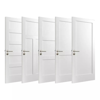 Design personalizado de madeira dura porta interior para apartamento