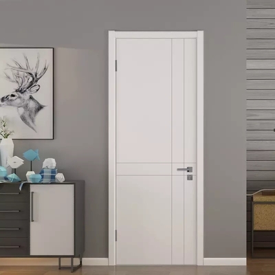 Portas tailandesas de madeira compensada HDF modernas, porta de madeira interna personalizada