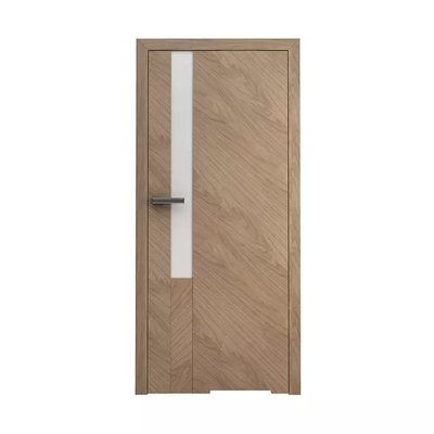 Portas internas de compensado de madeira , porta de laca com moldura de espelho personalizada
