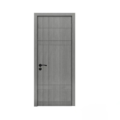 Portas interiores de casas de madeira modernas, portas de madeira com molduras de melamina personalizadas