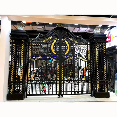 Porta nova e cerco da segurança do projeto da via principal do ferro forjado do ODM do OEM
