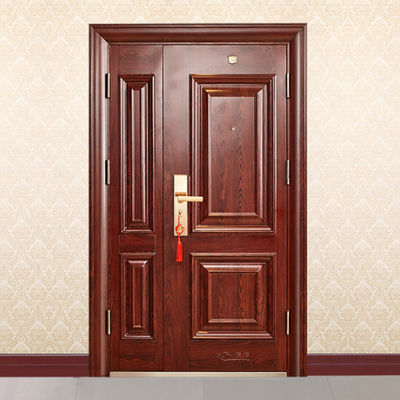 Residencial Burglarproof das portas de aço principais exteriores da segurança da entrada da segurança