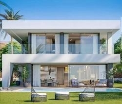 A armação de aço da luz do projeto moderno pré-fabricou a casa de campo luxuosa da casa pré-fabricada do andar da casa dois