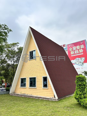 Fácil instalar a casa de campo moderna da casa pré-fabricada da casa pré-fabricada de aço clara da construção