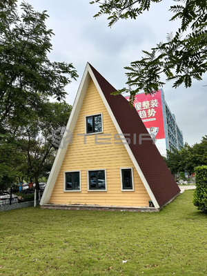 Fácil instalar a casa de campo moderna da casa pré-fabricada da casa pré-fabricada de aço clara da construção