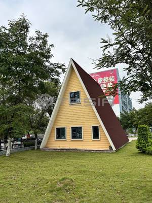Fácil instalar a casa de campo moderna da casa pré-fabricada da casa pré-fabricada de aço clara da construção