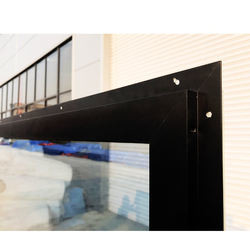 Dobro vitrificado com a janela de imagem de suspensão horizontal de alumínio do balanço do vidro do impacto do furacão