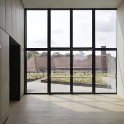 O estilo americano Windows panorâmico e as portas moderaram a janela de imagem fixa de alumínio de vidro