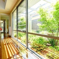 O estilo americano Windows panorâmico e as portas moderaram a janela de imagem fixa de alumínio de vidro