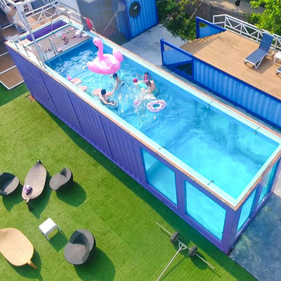 O preço de fábrica de Tesia pré-fabricou a piscina 40ft de aço personalizada do contentor da cor 20ft