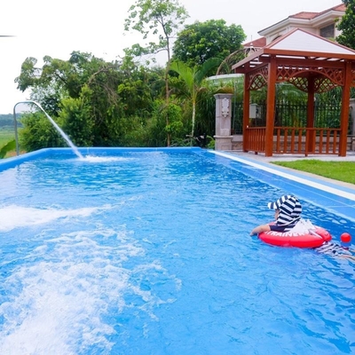 Fibra de vidro pré-fabricada cor personalizada contêiner de transporte 20 pés 40 pés piscina com janela upvc