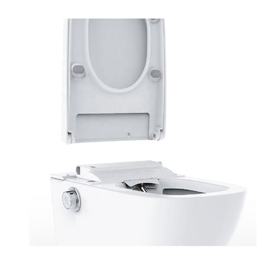 Louças Sanitárias de Fácil Instalação Banqueta Fechada Tigela Redonda Cor Branca Aquecimento Vaso Sanitário