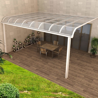 Policarbonato de alumínio M Shape Black Color ou abrigo personalizado do Carport da cor para a garagem da casa