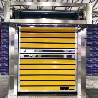 Material de alta velocidade da liga de alumínio do obturador do rolo e porta de painel dura personalizada da cor com isolação da espuma
