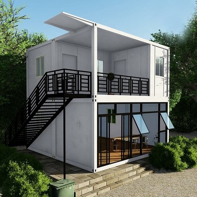Casas de contêineres pré-fabricadas dobráveis extensas_40ft Container de vida dobrável Cabine Container de casa dobrável