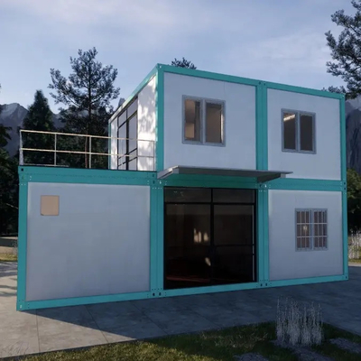 Casas de contêineres pré-fabricadas dobráveis extensas_40ft Container de vida dobrável Cabine Container de casa dobrável