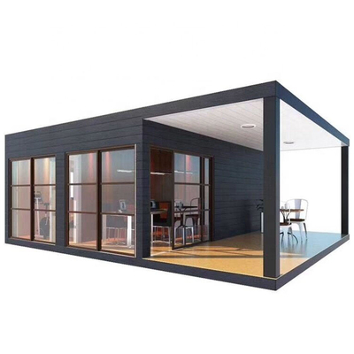 Luxo cor personalizável e vidro portátil 20FT 40FT pré-fab Flat Pack Container House com preço de fábrica