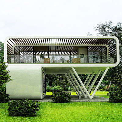 Casa pré-fabricada de aço de luxo Capsula Espacial Branco Casa de Container de Cabine de Maçã para acampar