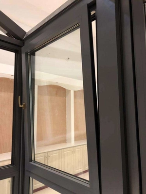 Janela e porta de vidro duplo fabricante de armação de alumínio