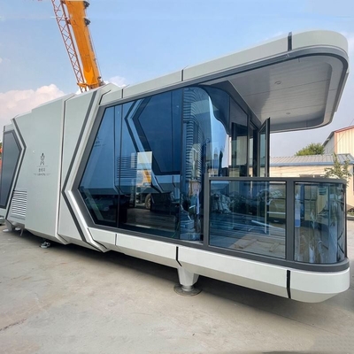 Venda Quente Casas Mobilizadas Villa Casa 40FT Container House White Capusal Office Pod